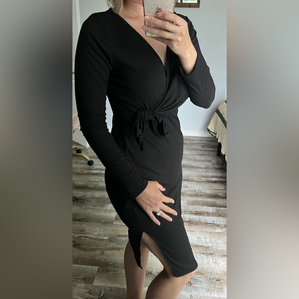 Pink Lily Wrap Dress